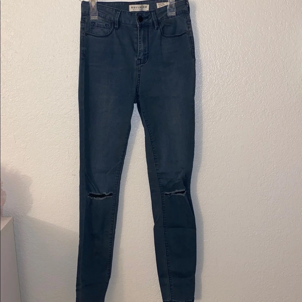 High rise skinny jeans